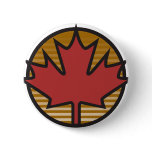 canada maple leaf pinback button