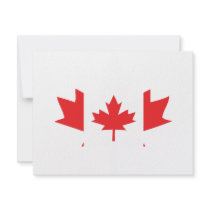 canada maple leaf icon invitations