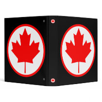 Canada Maple Leaf Inside of a Ring Binder