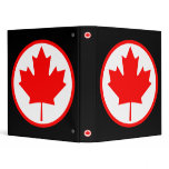 Canada Maple Leaf Inside of a Ring binders
