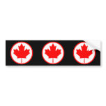 Canada Maple Leaf Inside of a Ring Bumper Sticker