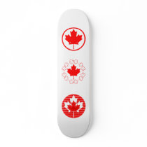 Canada Maple Leaf Lines Skateboard
