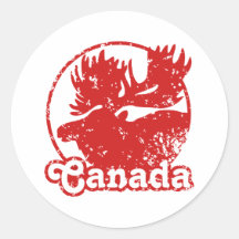 Canada Moose Stickers