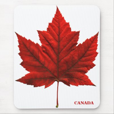 Canada Maple Leaf Mousepad Canada Maple Leaf Mousepad