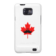 Canada Mustache - A mustache on red maple Galaxy SII Case