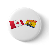 Canada & New Brunswick Flag Tiles buttons by Vexillophile Canada & New Brunswick Flag Tiles buttons