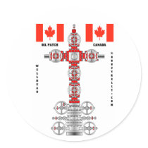 Canada Oil Patch, Oil Field Sticker