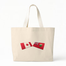 Canada & Ontario Flag Tiles bags