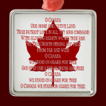 Canada Ornament Souvenirs & Canada Anthem Gifts ornaments