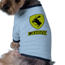 Canada - prancing moose shield crest coat of arms pet clothing by strk3 Canada - prancing moose shield crest coat of arms pet clothing