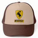 Canada - prancing moose shield crest coat of arms hats by strk3 Canada - prancing moose shield crest coat of arms hats