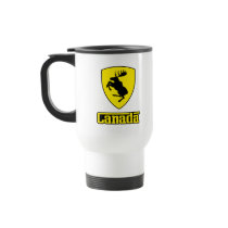 Canada - prancing moose shield crest coat of arms coffee mug