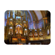 Canada,  Quebec,  Montreal. Interior of Notre Rectangle Magnets