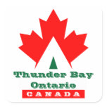Canada Red Maple Leaf Luggage Label Travel sticker