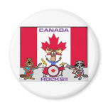 CANADA ROCKS!! FRIDGE MAGNET