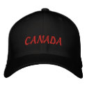 Canada Souvenir Baseball Cap Embroidered Cap / Hat embroidered hats by artist_kim_hunter Canada Souvenir Baseball Cap Embroidered Cap / Hat embroidered hats