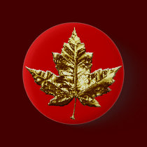 Canada Souvenir Button Gold Canada Buttons Gifts buttons