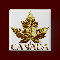 Canada Souvenir Button Gold Canada Buttons Gifts buttons