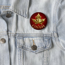 Canada Souvenir Button Gold Canada Buttons Gifts buttons