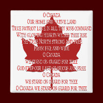 Canada Souvenir Fridge Magnet Canada Anthem Magnet magnets