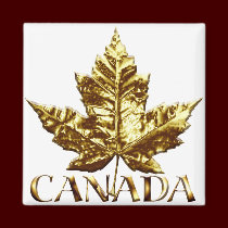 Canada Souvenir Fridge Magnet Gold Canada Gift magnets