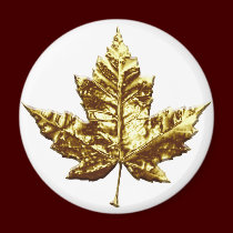 Canada Souvenir Fridge Magnet Gold Maple Leaf Gift magnets