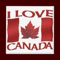 Canada Souvenir Fridge Magnet I Love Canada magnets