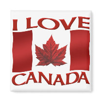 Canada Souvenir Fridge Magnet I Love Canada