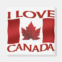 Canada Souvenir Fridge Magnet I Love Canada