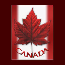 Canada Souvenir Postcards Canada Flag Art Cards postcards