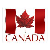 Canada Souvenir Postcards Canada Flag Art Cards