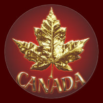 Canada Souvenir Stickers Gold Maple Leaf Stickers stickers