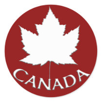 Canada Souvenir Stickers Red Maple Leaf Stickers
