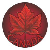 Canada Souvenir Stickers Red Maple Leaf Stickers