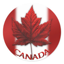 Canada Souvenir Stickers Red Maple Leaf Stickers