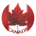 Canada Souvenir Stickers Red Maple Leaf Stickers by artist_kim_hunter Canada Souvenir Stickers Red Maple Leaf Stickers