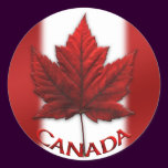 Canada Souvenir Stickers Red Maple Leaf Stickers