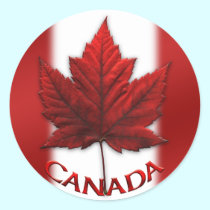 Canada Souvenir Stickers Red Maple Leaf Stickers
