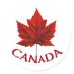 Canada Souvenir Stickers Red Maple Leaf Stickers