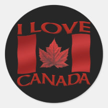 Canada Souvenir Stickers Red Maple Leaf Stickers