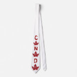 Canada Souvenir Tie Cool Distressed Maple Leaf Tie