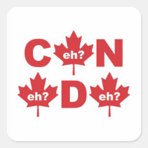 Canada Square Sticker