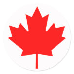 Canada Round Sticker