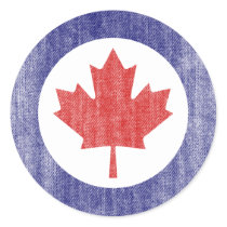 CANADA ROUND STICKERS