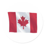 Canada Round Sticker