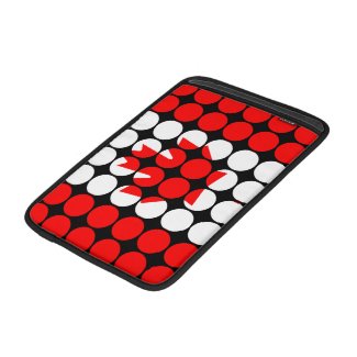 Canada Stylish Girly Chic Polka Dot Canadian Flag rickshawsleeve