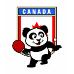 This is a cute shirt for table tennis players and fans. Panda loves to play table tennis in front of this flag of Canada! This table tennis panda shirt is a great gift for table tennis players and fans!
