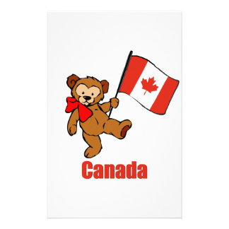 Customized Teddy Bears on Bear Flag Stationery  Custom Bear Flag Stationary