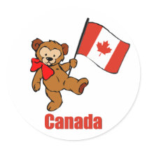 Canada Teddy Bear Sticker by nitsupak Canada Teddy Bear Sticker