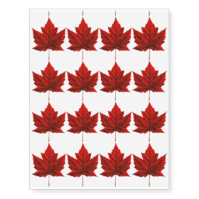 Canada Temporary Tattoo Canada Maple Leaf Souvenir